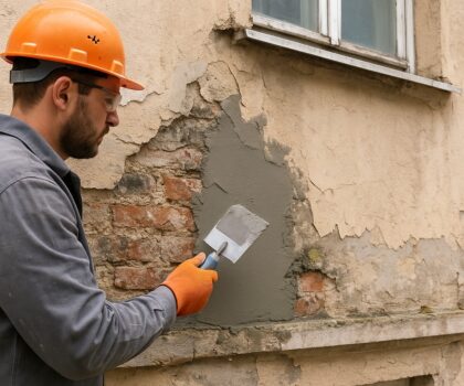 Oprava omítky fasády – jak chránit před vlhkostí